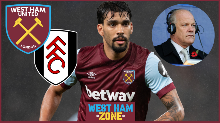 Lucas Paqueta, Fulham badge, West Ham badge