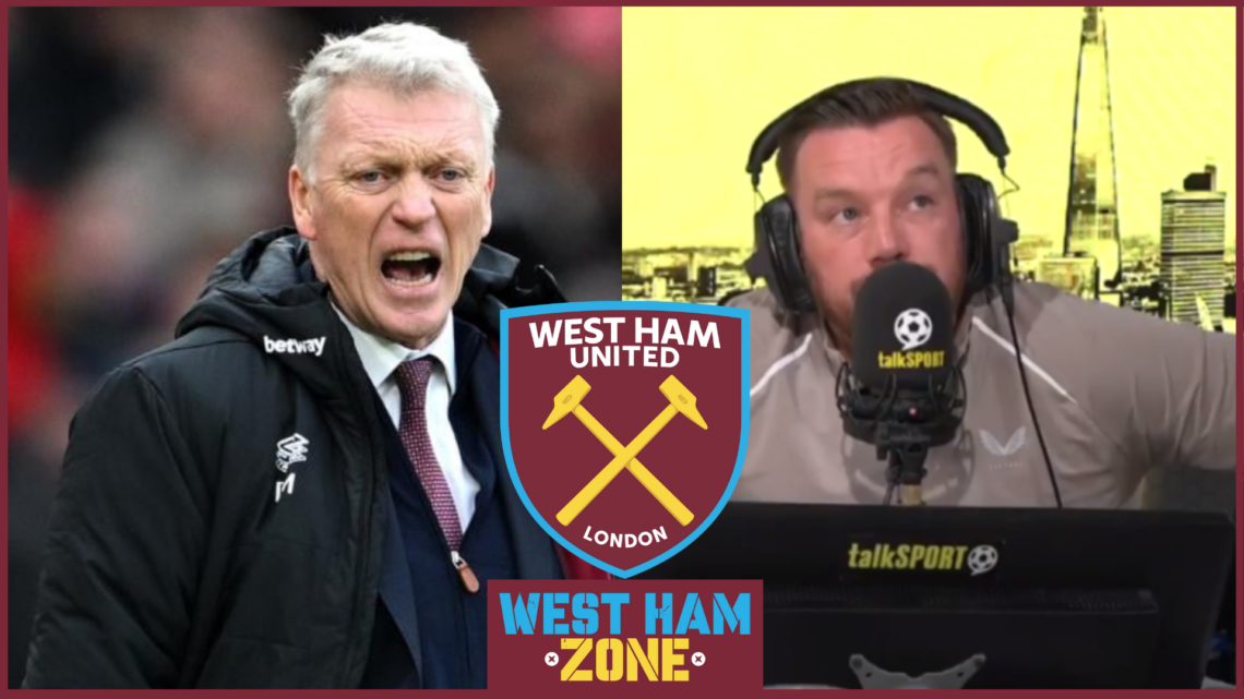 West Ham United badge, David Moyes and Jamie O'Hara