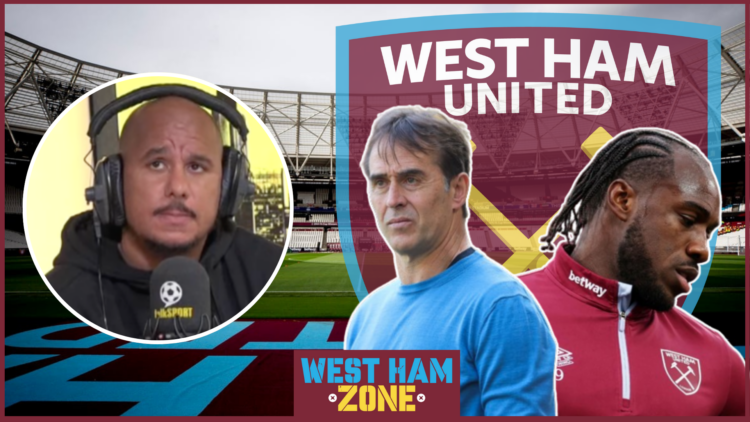 Gabby Agbonlahor, Michail Antonio, Julen Lopetegui, West Ham badge