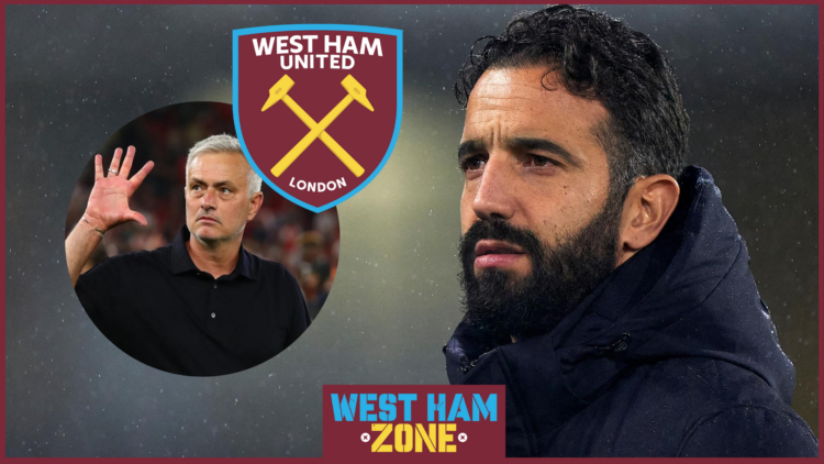 Jose Mourinho Ruben Amorim West Ham