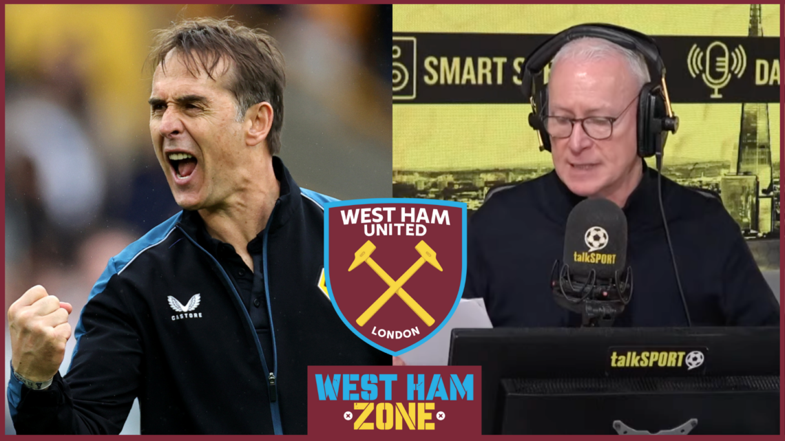West Ham United Julen Lopetegui Jim White