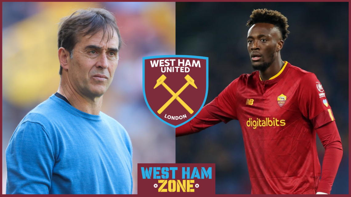 West Ham United Tammy Abraham Julen Lopetegui