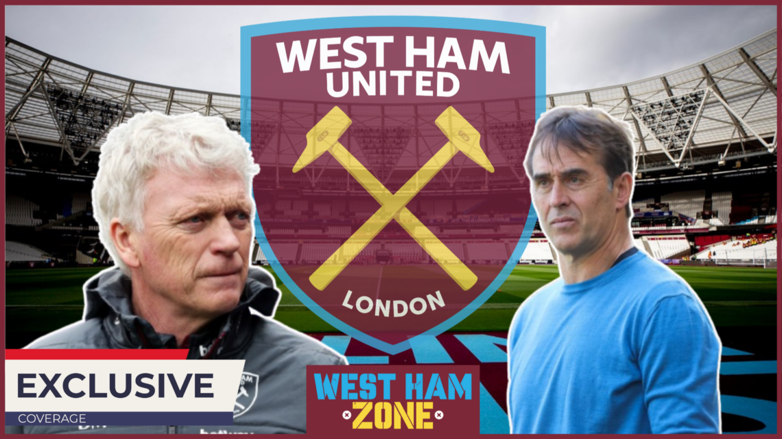 David Moyes and Julen Lopetegui at West Ham