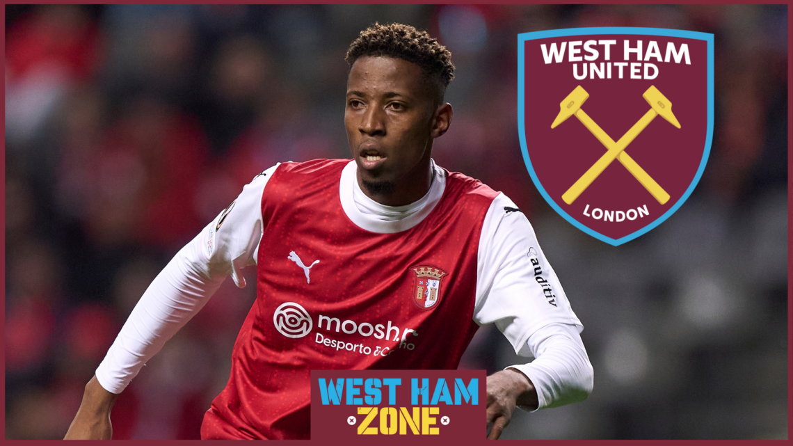 Simon Banza, West Ham crest