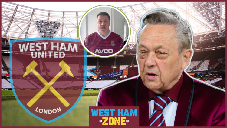 David Sulliva, Tony Cottee, West Ham crest