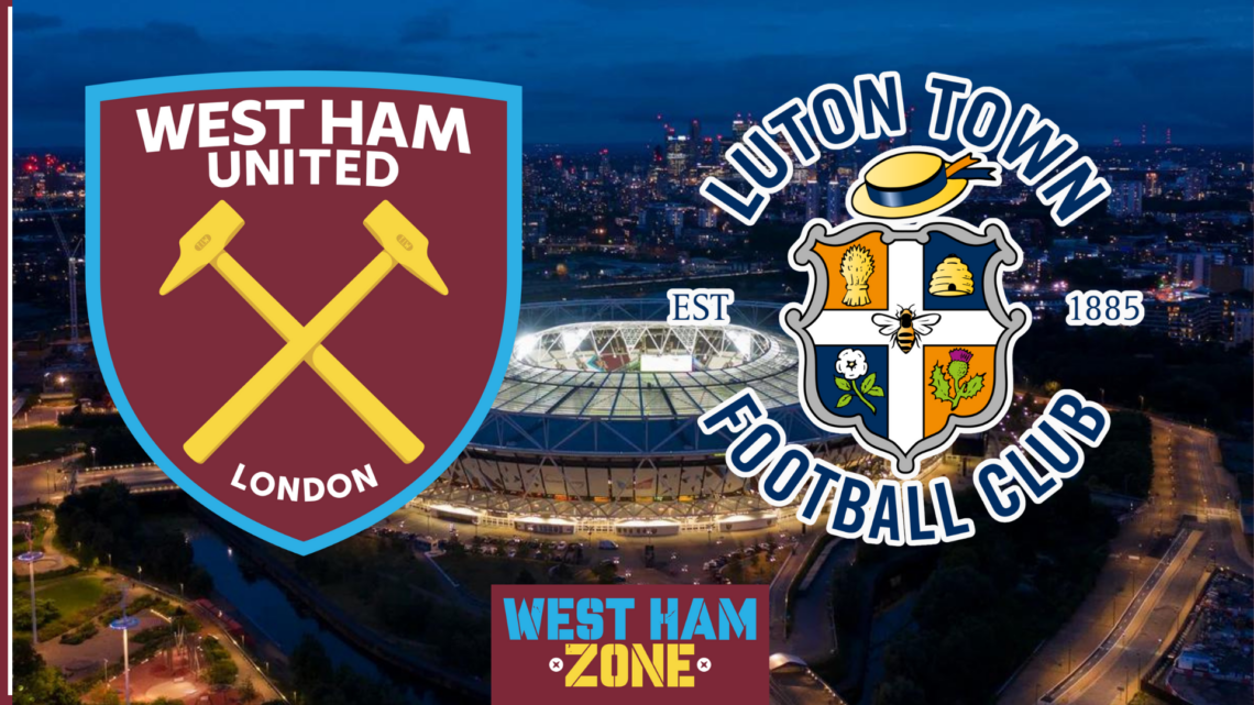 West Ham badge, Luton Town badge