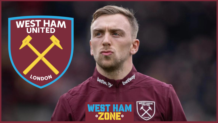 West Ham badge and Jarrod Bowen
