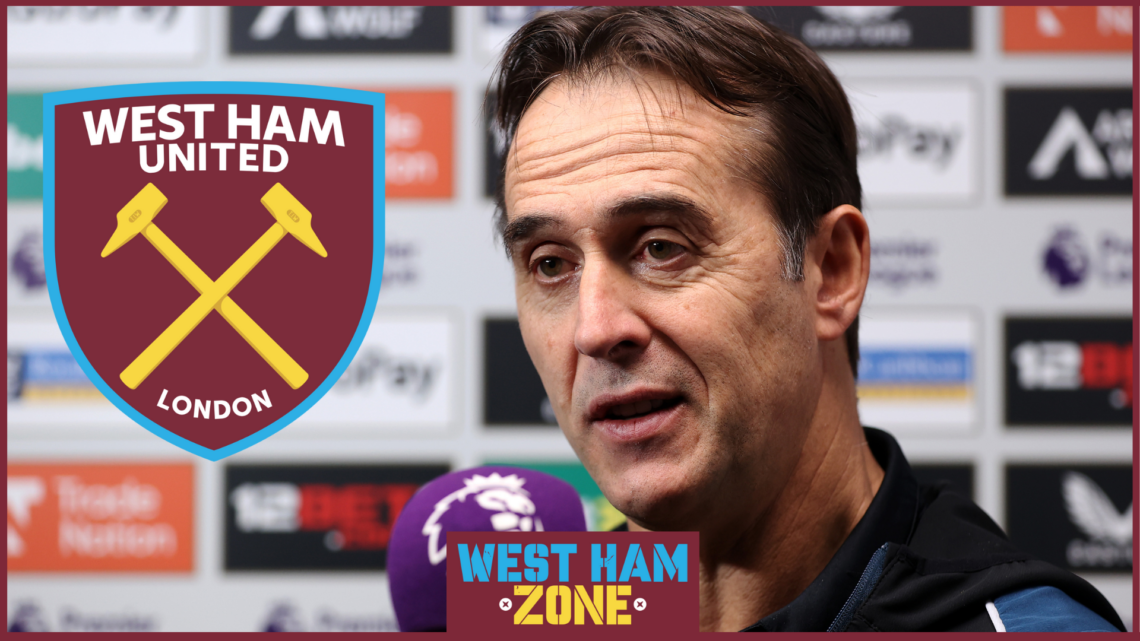 West Ham United badge, Julen Lopetegui