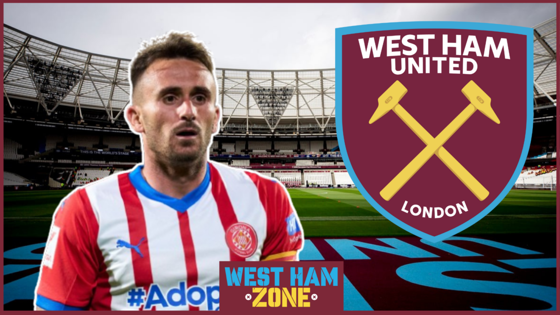 Aleix Garcia, West Ham badge, Bayer Leverkusen badge