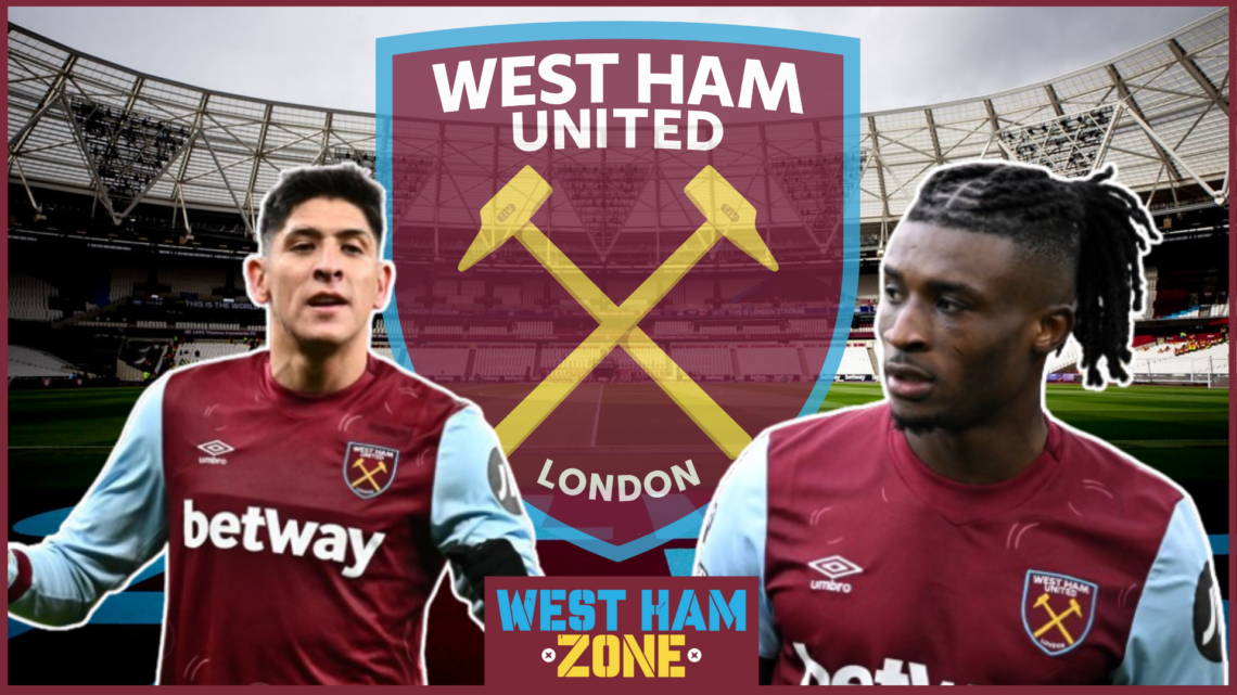 Edson Alvarez, Mohammed Kudus, West Ham badge