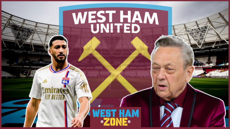 Said Benrahma, David Sullivan, West Ham badge