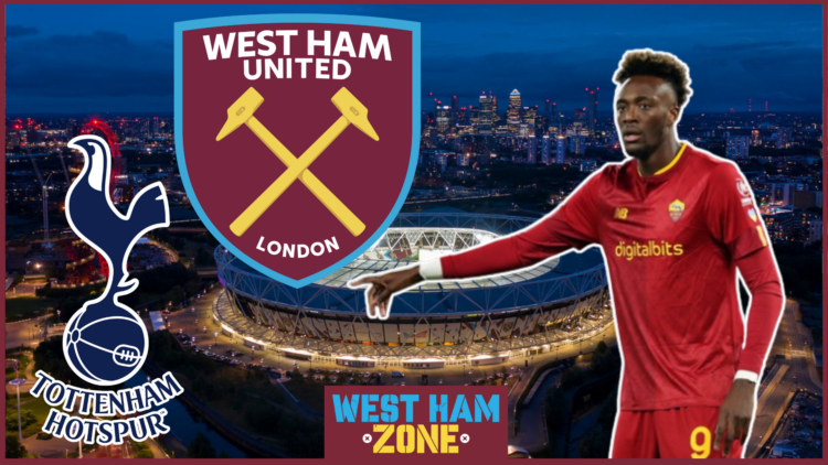 Tammy Abraham, West Ham badge, Tottenham badge