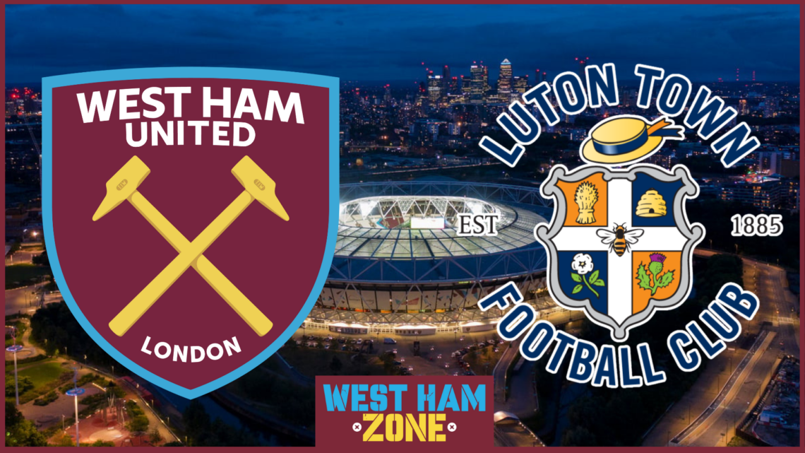 West Ham badge, Luton Town badge