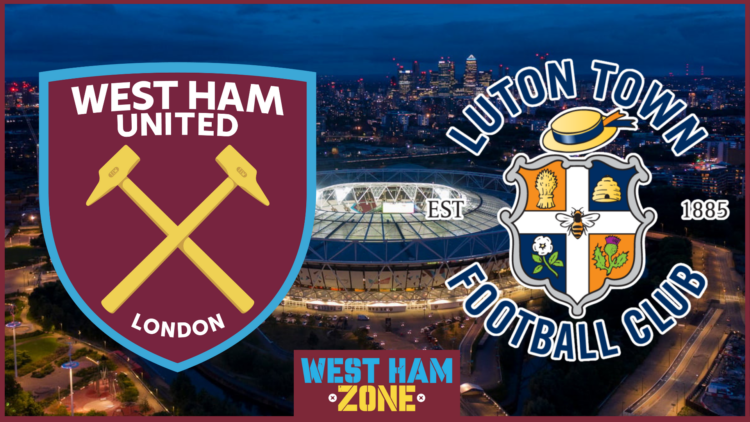 West Ham badge, Luton Town badge