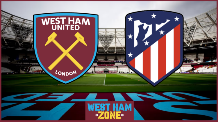 West Ham United Atletico Madrid logos