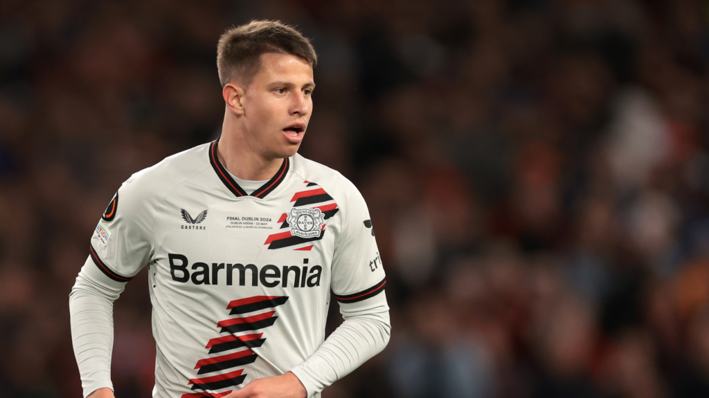 West Ham-linked Bayer Leverkusen striker Adam Hlozek.