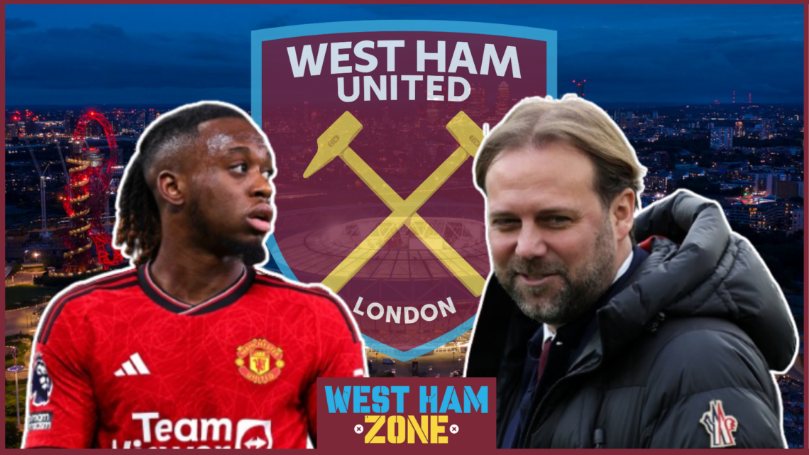Aaron Wan-Bissaka, West Ham badge, Tim Steidten