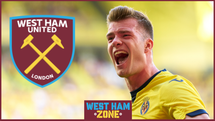 West Ham logo Alexander Sorloth