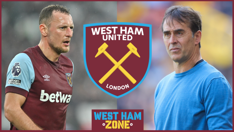 West Ham United Julen Lopetegui Vladimir Coufal