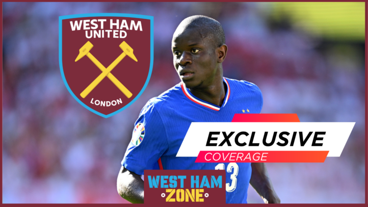 N'Golo Kante, West Ham badge