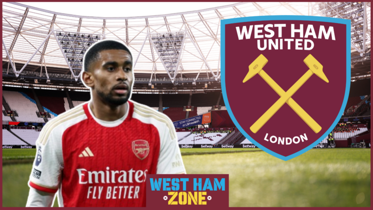Reiss Nelson, West Ham badge