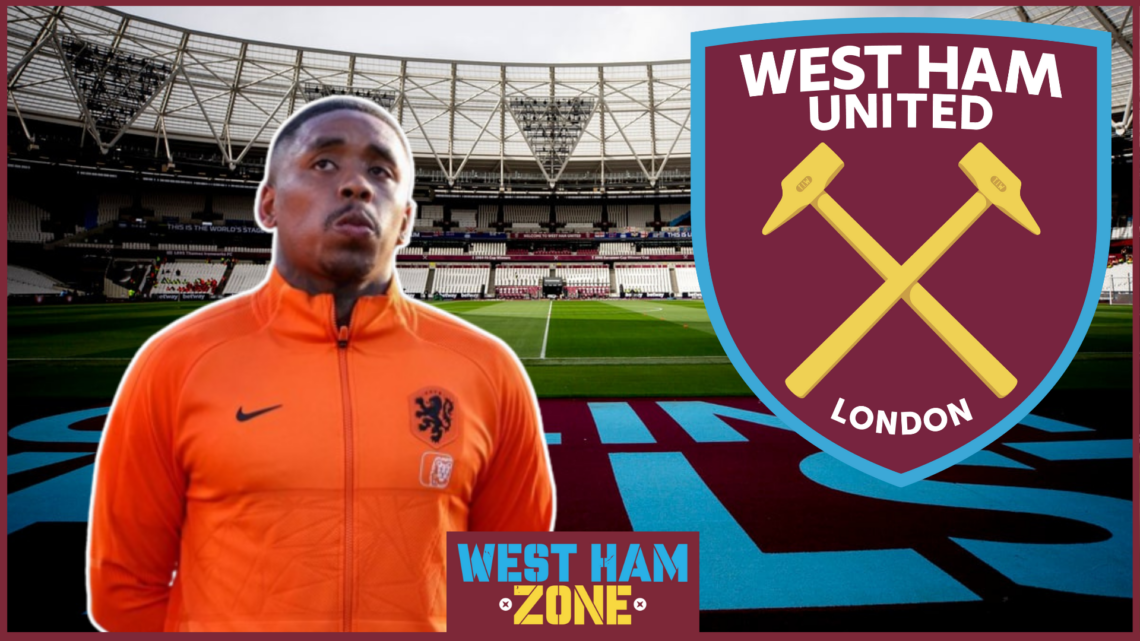 Steven Bergwijn, West Ham badge