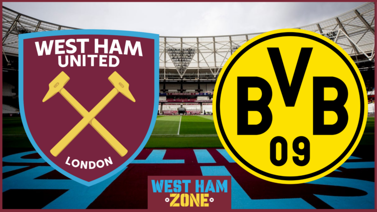 Niclas Fullkrug, West Ham badge, Borussia Dortmund badge