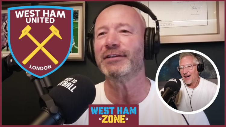 Alan Shearer, Gary Lineker, West Ham badge