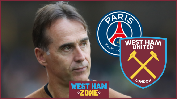 Julen Lopetegui West Ham PSG