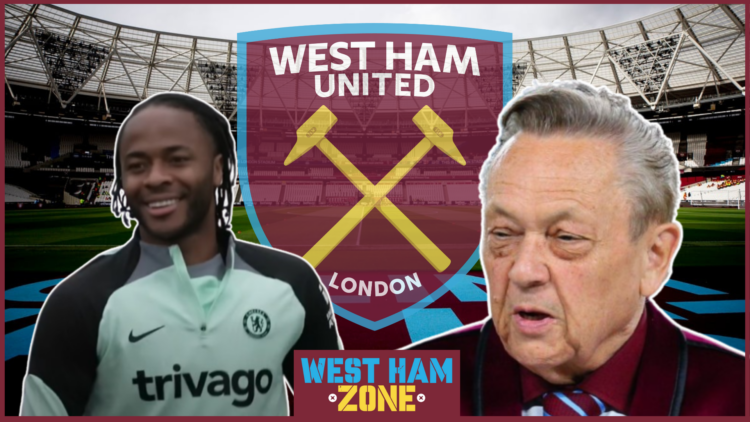 David Sullivan, Raheem Sterling, West Ham badge
