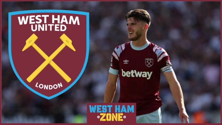 Declan Rice, West Ham United badge