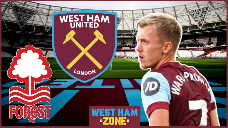 James Ward-Prowse, West Ham badge, Nottingham Forest badge