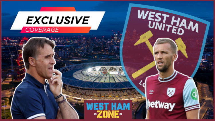 Julen Lopetegui, Tomas Soucek, West Ham badge