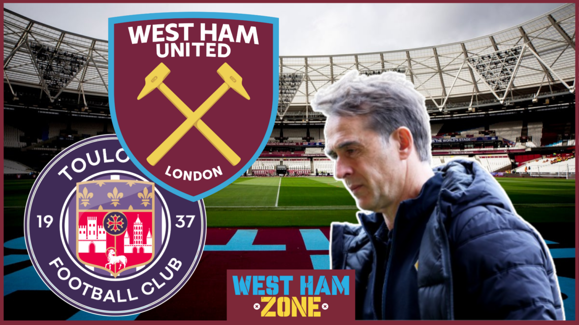 Logan Costa, West Ham badge, Toulouse badge