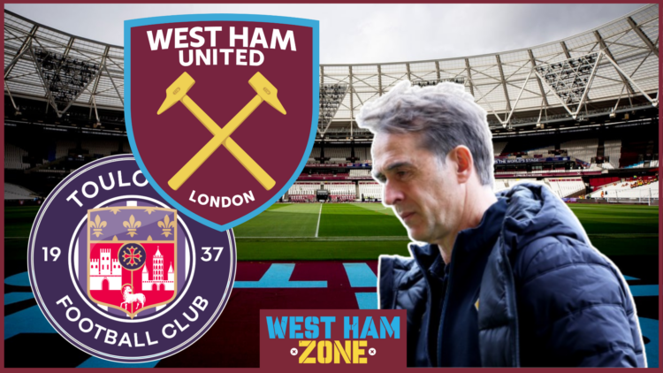 Logan Costa, West Ham badge, Toulouse badge