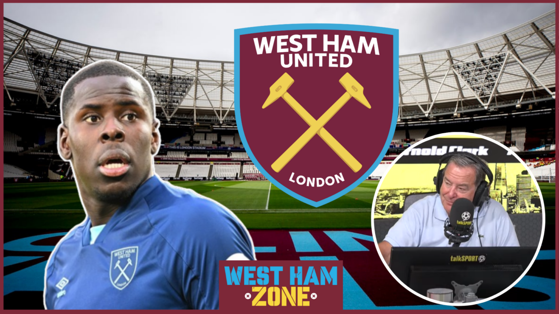Kurt Zouma, Jeff Stelling, West Ham badge