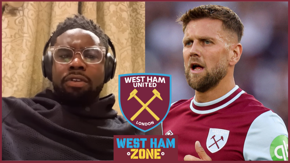 Micah Richards, Niclas Fullkrug, West Ham badge
