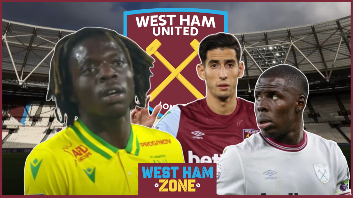 West Ham United Bastien Meupiyou Nayef Aguerd Kurt Zouma