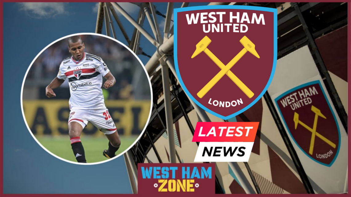 West Ham United Luizao latest news