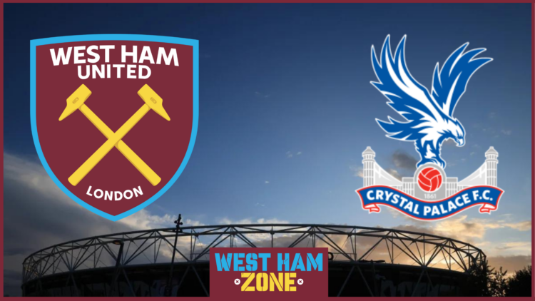West Ham badge, Crystal Palace badge, London Stadium