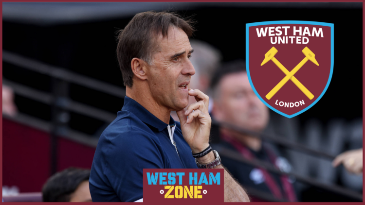 Julen Lopetegui, West Ham United badge
