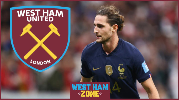 Adrien Rabiot, West Ham United badge