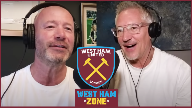 Alan Shearer, Gary Lineker, West Ham United badge