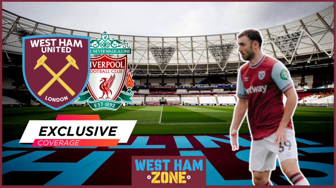 Andy Irving, West Ham badge, Liverpool badge
