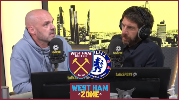Danny Murphy, Andy Goldstein, West Ham badge, Chelsea badge