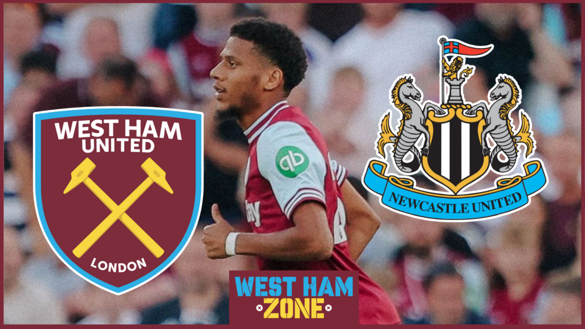 Jean-Clair Todibo West Ham United Newcastle United badges