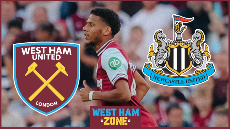 Jean-Clair Todibo West Ham United Newcastle United badges