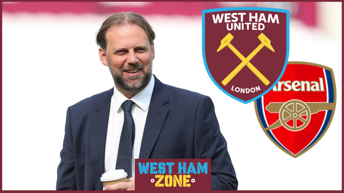 Tim Steidten, West Ham United badge, Arsenal badge