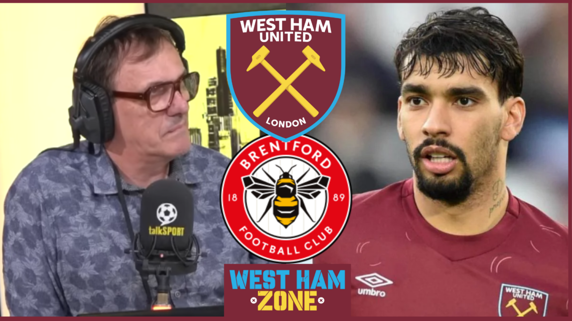 Tony Cascarino, Lucas Paqueta, West Ham United badge, Brentford badge