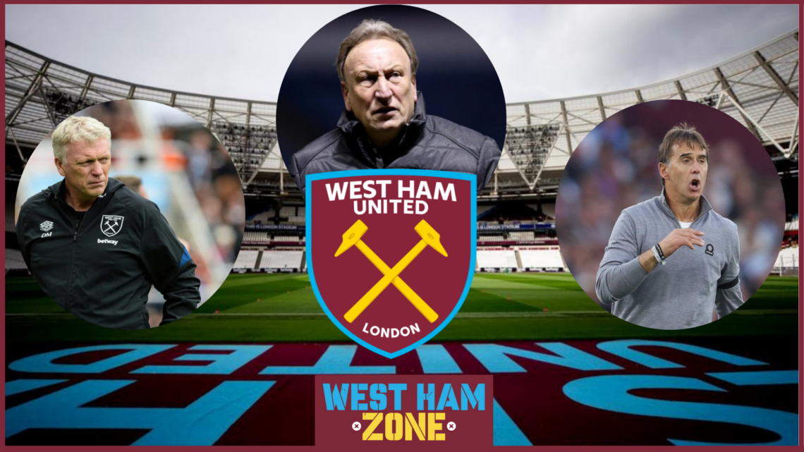 Picture of Julen Lopetegui, Neil Warnock and David Moyes